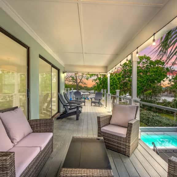 Paradise Palms ~ Pet-Friendly Beach Retreat with Heated Swim Spa & Balcony - Image 1